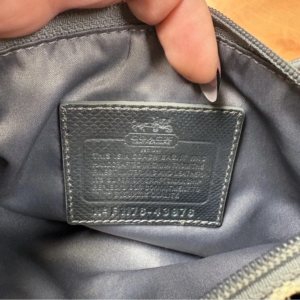 Coach Tan Canvaa Signature Swingpack Crossbody Swing Bag Purse